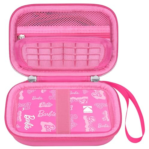 Elonbo Case for Kodak x Barbie Instant Smartphone Portable Photo Printer | Kodak x Barbie Portable Mini Color Wireless Mobile Printer Hard Travel Bag, Instant Picture Printer Storage Holder, Pink