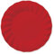 Zeus Party 6 Piatti/Sottopiatti in Carta WAVY RED 30 cm Rossi