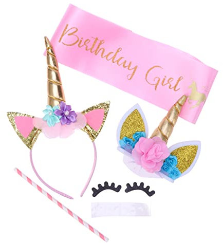 TOYANDONA 1satz Einhorn Partyset Mit Kopfbedeckung Und Dekoration Geburtstagsparty-geschenkideen Für Bunte Einhorn- Für Unvergessliche Feiern