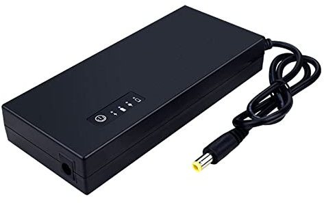 BAIRU UPS 8000mAh 12V 3A Schermo Monitoraggio LCD Alimentazione In Standby Ricarica USB Gruppo Continuità Batteria Nero Compatto