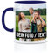 Tasse personalisiert mit eigenem Foto personalisierte Tasse mit Foto Geschenk für Freundin Geschenke Frauen Fototasse bedrucken Muttertagsgeschenk Fototasse Fotogeschenke Kaffeetasse (Dunkelblau)