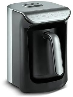 KARACA Hatır Köz Turkish Coffee Machine, For 5 People, 535W, Fully Automatic Coffee Machine, Coffee Maker, Turkish Coffee Machines, Simple Coffee Maker, Traditional Coffee Maker, Anthracite