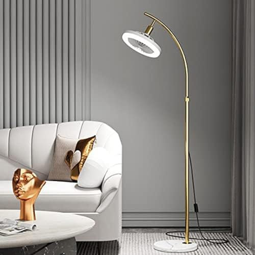 Ventilatore da soffitto a LED, Lampada da Terra da Terra, Lampada da Lettura con palo in Metallo, Lampada da Ventilatore con Barra Luminosa Regolabile da 140-160 cm, Illuminazione Ambientale