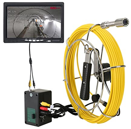 Schlangenkamera-Messwerkzeuge 20/50M Kanalrohrinspektionsvideokamera mit Tastatur 17mm 8GB-Karte DVR IP68 Abflusskanalisationspipeline Industrie
