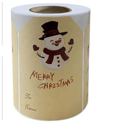 ALICONGXR Stickers 300pcs/roll Christmas Blessing Decoration Gift Series Adhesive Sticker Labels