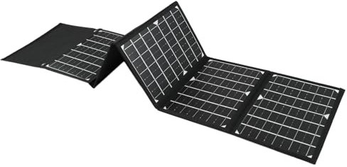 Brilluxa Panel Solar Plegable 50W USB CC, Cargador Solar Silicio Monocristalino Alta Conversión para Acampadas y Viajes