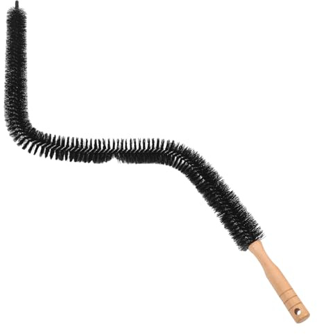 BUGUUYO Flexible Bürste für Gründliche Reinigung 2 Stück mit Holzgriff und Nylonborsten Waschmaschinen und Trocknerreinigungsbürsten in Haushalt und Büro