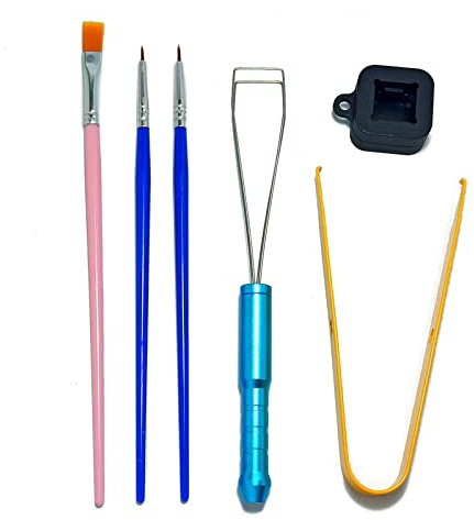 6PCS Meccanico Tastiera Titolare Pinzette Lube Tool Brush Stem Picker per Gateron Switch Estrattore