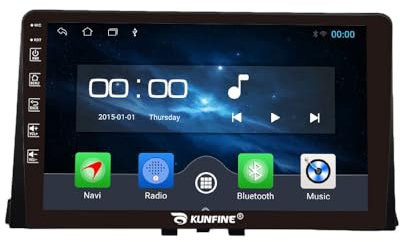 Kunfine Car CarPlay Android Auto Navigation Stereoanlage GPS Radio Rückfahrkamera Display 10 IPS Touchscreen Haupteinheit Tablet Pad Media Player für Citroen Berlingo 2019, Quad Core 2G+64G