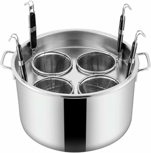 Nudelkocher aus Edelstahl, mehrere Töpfe zum Kochen von Dampfnudeln, Satz Einsätze zum Kochen von Nudeln mit hausgemachten Küchen-, Restaurant- und Küchenutensilien