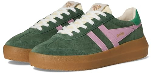 Gola Athena Suede Women's Evergreen/Candy/Jade Trainers