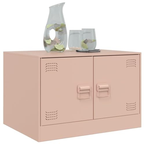 Tomostar Couchtisch, Mitteltisch, Wohnzimmer, Sofaspitze, Rosa, 67 x 50 x 44 cm, Stahl