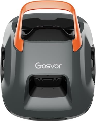 Gosvor Robot Piscine sans Fil, Aspirateur Piscine Automatique 6600 LPH, Robot Piscine Hors Sol Jusqu’à 80 m², Nettoyeur Piscine Autonome 90 Min, Recharge Rapide, Filtre Lavable