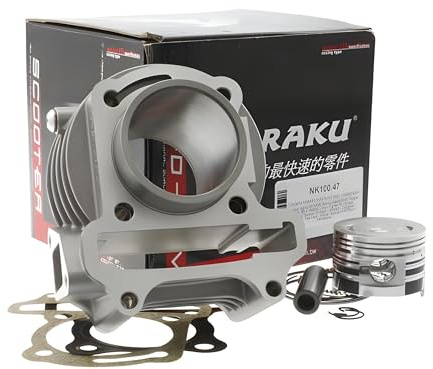 Naraku cylinder kit V.2 72cc for, Kymco 50cc 2V | Bore 47 mm, OEM NK10047 compatible with Kymco Super 8 50 4-stroke, REX RS 460 50, Kymco DJ 50 S, Kymco Yager GT 50
