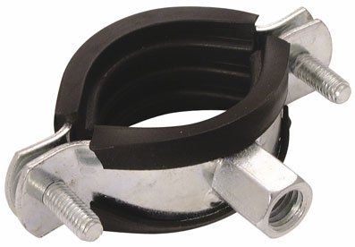 JAYMAC - 48-53MM EPDM RUBBER LINED PIPE CLAMP - EPDM Rubber Lined, M8/M10 (Pipe Clamps)
