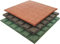 Fallschutzmatte 50 x 50 x 2,5 cm GRÜN Fallschutzplatte Bodenschutzmatte Gummimatte von Gartenwelt Riegelsberger