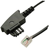 Schwaiger FLT 412 TAE DSL Splitter Anschlusskabel 6m ISDN-DSL Verbindungskabel TAE-F / RJ12 (1.TAE-Dose zu Splitter)