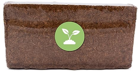 Terra Discount Humusziegel für Pflanzen - ca. 9 Liter Quellerde/Kokosziegel aus Kokosfaser zur Anzucht von Pflanzen - natürliche Kokoserde als Alternative zur herkömmlichen Blumenerde (650g, 1)