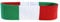 Stirnband Motiv Fahne/Flagge Italien + gratis Aufkleber, Flaggenfritze®