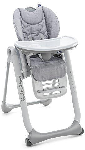 Chicco 08079204340000 Hochstuhl Polly 2 Start, silber