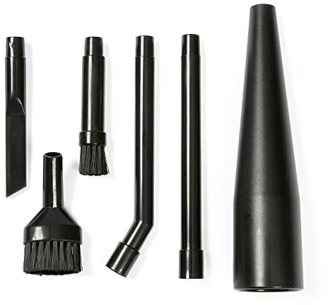 WORKSHOP Wet/Dry Vacs Multi-Fit Wet Dry Vacuum Accessories VT1215 Vacuum Micro Cleaning Kit Vacuum Attachments for Compact Wet Dry Shop Vacuum, Black, 1 Pack