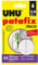 UHU Patafix Déco - pastilles adhésives prédécoupées, pâte à fixer, super-Fortes (Jusqu'à 2 kg), repositionnables, blanche, 32 pastilles