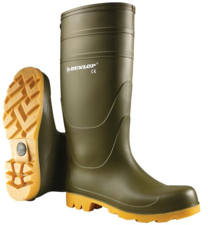 DUNLOP Universal Wellington Knee Boot - Unisex, Waterproof Work Wellies for Farming, Hunting and Outdoor Use, PVC