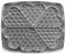 LAGRANGE Jeu de plaques Traditionnel Gaufres Coeur, compatible avec tous les gaufriers Super2, Plaques en aluminium moulé non revêtues, 030521, Argent