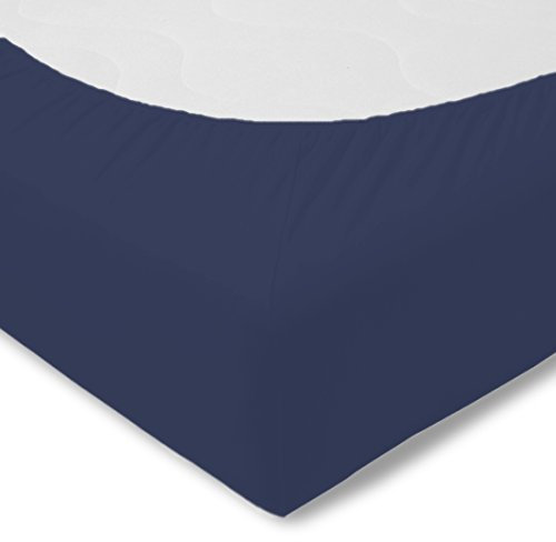 Kneer Fein Jersey Spannbettlaken 120x200 in marine
