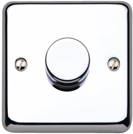 MK Chroma Plus K1536PCRLV 300W/240VA 1-Gang 2-Way Single Dimmer LV
