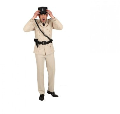 Französischer Polizist Jacke Hose, Größe:46-48