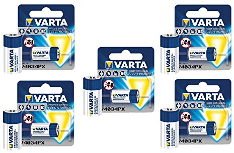 VARTA - Lote de 10 ampollas de 1 pila V4034 PX 4LR44 6V