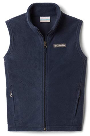 Columbia Youth Boys Steens Mtn Fleece Vest, Collegiate Navy, Medium