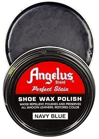Angelus Brand Perfect Stain Shoe Wax Polish, 3 fl.oz, Navy Blue