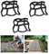 HG® 3X D.I.Y Pflasterform Gehweg Betonpflaster Gießform Garten Schablone mit 9 Kammer 43 x 43 x 4cm