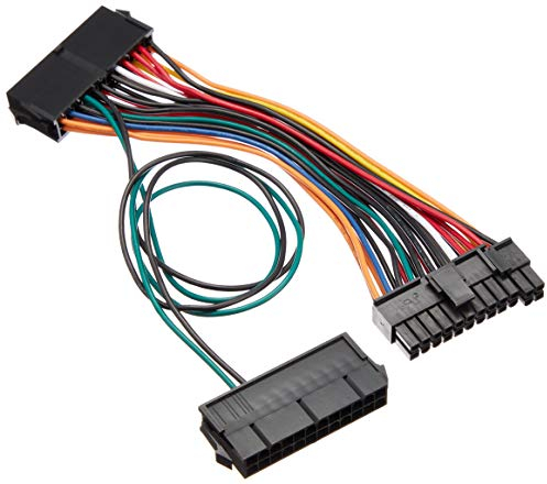 SilverStone SST-PP10 - Netzteil Adapter Kabel, Dual-24-Pin Buchse + Single-24Pin Stecker, für Den Betrieb von Zwei Netzteilen
