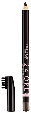 Deborah Milano - 24 Ore Matita Sopracciglia, 289 Brunette, Matita con Scovolino a Lunga Tenuta, Dona un Finish Naturale e Definito, 1.2 gr