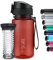 720°DGREE Borraccia Bambini 350ml “uberBottle“ +Infusore, crystalClear - Senza-BPA, Prova Perdite - Bottiglia piccola e leggera, Borracce da 3 anni per Ragazza, Ragazzi, Scuola Materna, dell'Infanzia