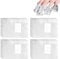 Keyohome 500Pcs Nail Foil Wraps Remover Aluminium Nail Art Soak Off Remover Gel Nail Polish Remover Foil Wraps with Pre-attached Lint-Free Cotton Pads