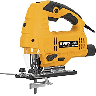 VITO Stichsäge 750W, Laser und LED, Säge Pendelhubsäge für Schnitte bis zu 45° einstellbares Geschwindigkeitssystem, Schnellmontage mit Klingenschutz aus Acryl - (VITIC750)