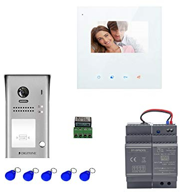 Digitone by Gates DIGI43BW Kit videocitofono Wi-Fi, Argento