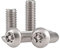 ANSIEDIO Tornillos Torx Tornillos de Cabeza Redonda Torx con Núcleo de Columna Tornillos Antirrobos de Acero Inoxidable - M6×50mm,5 pcs