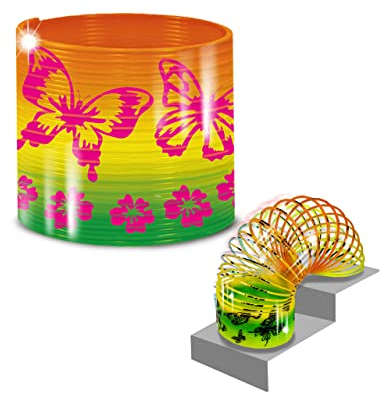 Super Spring - Papillon de Deluxebase. Jouet à Ressort avec Créature Arc-en-Ciel de 6,5 cm. Jouets Fidget fantastiques et Objets Anti Stress pour Adultes et Enfants