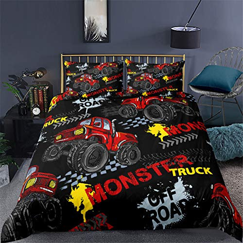 AYMAING Spiel Thema Bettwäsche Set Traktor Motiv Bettbezug für Kinder Jungen Männer Modern Gamer Dekorative Bettwäsche 135x200 cm