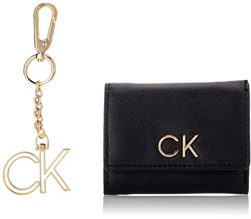Calvin Klein Damen TRIFOLD XXS + KEYFOB Grtel, Ck Schwarz, One size