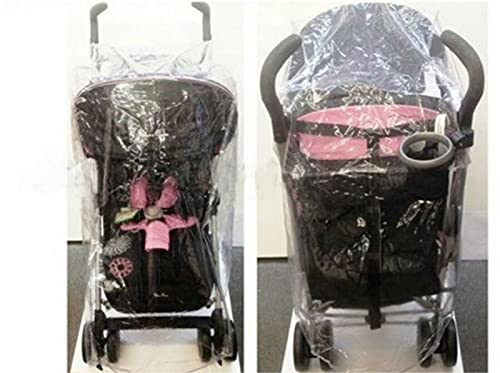 1Stopbabystore Universal-Regenschutz für Kinderwagen, passend für Silver Cross Pop, XLR, XT, Quest, Truimph, Hauck Turbo Toro Chicco Liteway, passend für die meisten Kinderwagen mit Kapuze