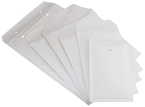 Luftpolstertaschen (weiß) - 2/B - (140 mm x 225 mm) aus Kraftpapier (1000 Stück) | Luftpolsterumschläge - Versandtaschen - Luftpolsterversandtaschen - Verpackungsmaterial von MESAROS®