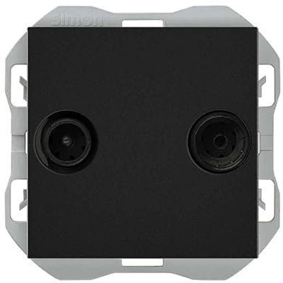 Toma antena R-TV+ SATintermediaSimon 20000487-098 Simon 270Negro