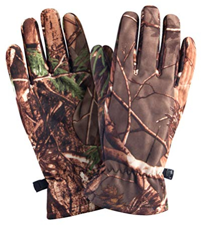 BESPORTBLE 1 Paar Jagdhandschuhe Winter Motocross Handschuhe Camo-Handschuhe Für Jugendliche Voller Fingerhandschuh Warme Camouflage-Handschuhe Tarnung Kind Verdicken Polarfleece Skibrett