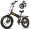 HITWAY E Bike Elektrofahrrad 20 x4,0 Fat Tire, Faltbares Klappfahrrad, 250W Motor, 12Ah 36V/48V herausnehmbarer Akku, Long Range für Berg, Strand und Schnee